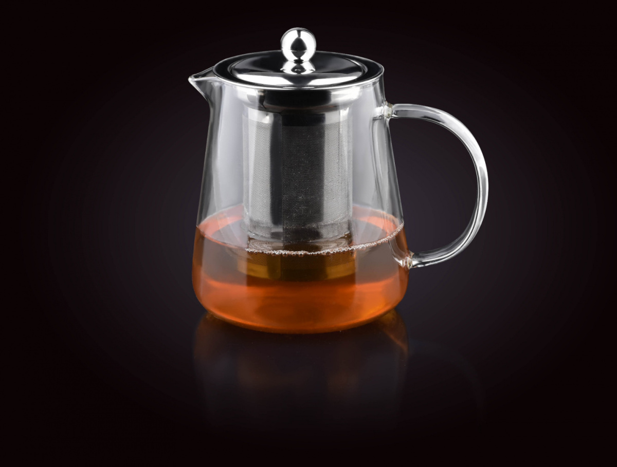 Szklany czajnik z zaparzaczem dzbanek 0,75 litra do herbaty