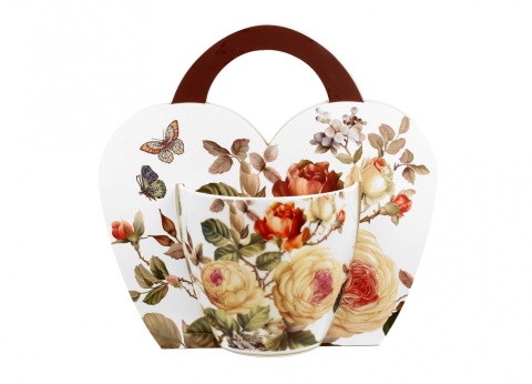 Klasyczny kubek porcelanowy na prezent urodziny Zahra róże