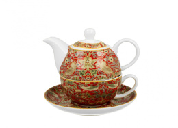 Filiżanka z dzbanuszkiem tea for one Morris red