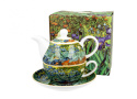 Filiżanka z imbrykiem tea for one Gogh Irysy kwiaty
