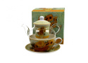 Filiżanka z szklanym dzbankiem tea for one Gogh Słoneczniki