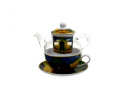 Filiżanka szklany imbryk tea for one Van Gogh Taras nocą