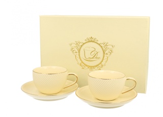 Filiżanki w kolorze kremowym Ice Cream espresso