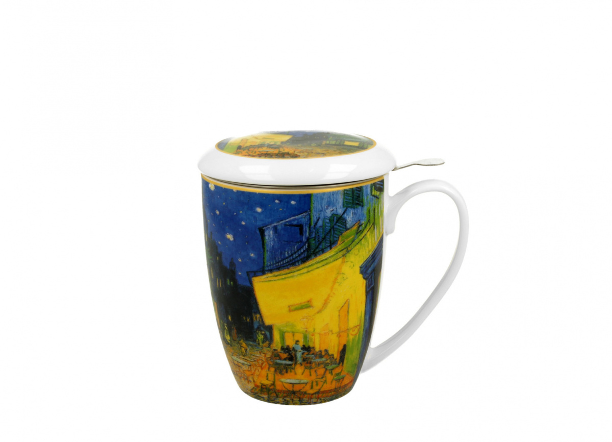 Kubek z zaparzaczem V. Van Gogh Taras kawiarni nocą prezent