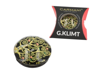 Magnes na lodówkę 3cm szklany do wieszania Klimt Drzewo życia