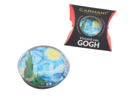 Magnesik na lodówkę szklany do wieszania Gogh Gwiaździsta noc