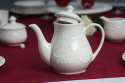 Biały dzbanek czajnik tłoczony do herbaty Hemingway 1,35l
