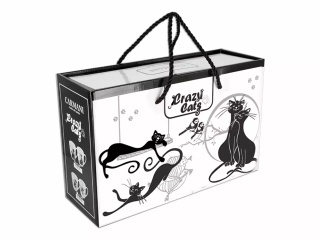 Carmani 2 kubki koty crazy cats na prezent święta