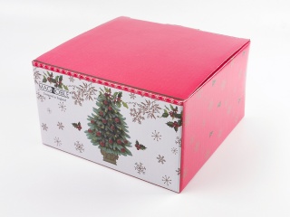 Filiżanka jumbo z choinką prezent na święta porcelanowa