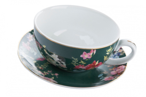 Filiżanka z imbrykiem English Collection tea for one zieleń