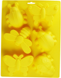 Silikonowa forma do pieczenia Maestro MR1054 żółta owady