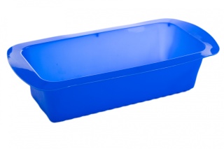 Silikonowa forma do pieczenia keksówka do ciasta niebieska