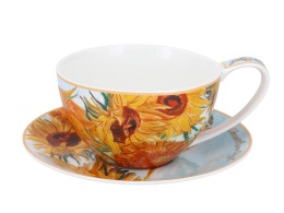 Filiżanka ze spodkiem Gogh Słoneczniki Carmani na prezent