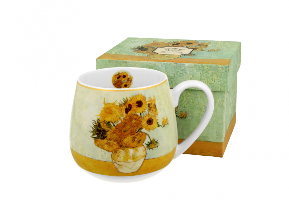 Kubek baryłka do herbaty Van Gogh Sunflowers na prezent