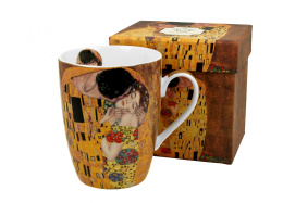Kubek bullet w pudełku The Kiss porcelana prezent Klimt