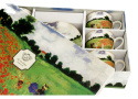 Zestaw 6 filiżanek ze spodkami Monet Poppy Field prezent