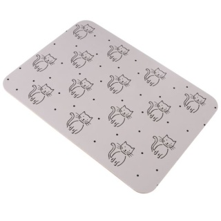 Komplet podkładek korkowych 2 szt pod garnek talerz koty szare