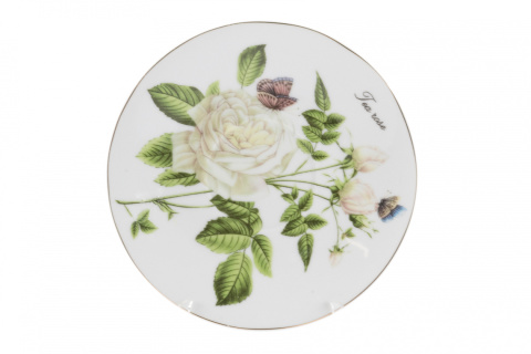 Komplet 2 filiżanek do herbaty róża herbaciana na prezent