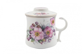 Komplet kubek zaparzacz do ziół róże Fusaichi Pegasus