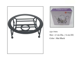 Metalowy stojak podgrzewacz pod imbryk garnek na świeczkę