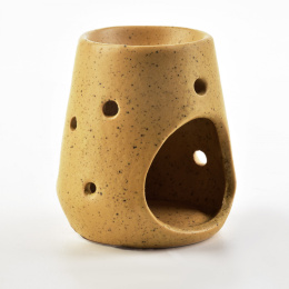 Piaskowy kominek na wosk zapachowy ceramiczny stożek