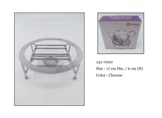 Metalowy stojak podgrzewacz pod czajnik imbryk na świeczkę