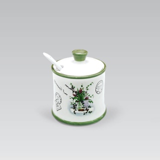 Cukiernica z łyżeczką pojemnik na cukier fantazja