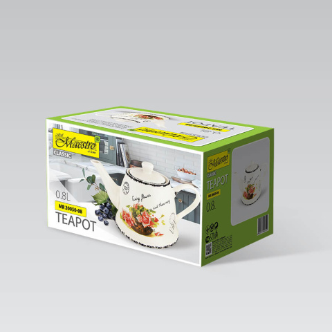 Czajniczek ceramiczny dzbanek zaparzacz 800 ml róże róża