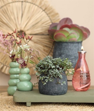 Osłonka doniczka ceramiczna Duke na kwiaty antracyt matowa