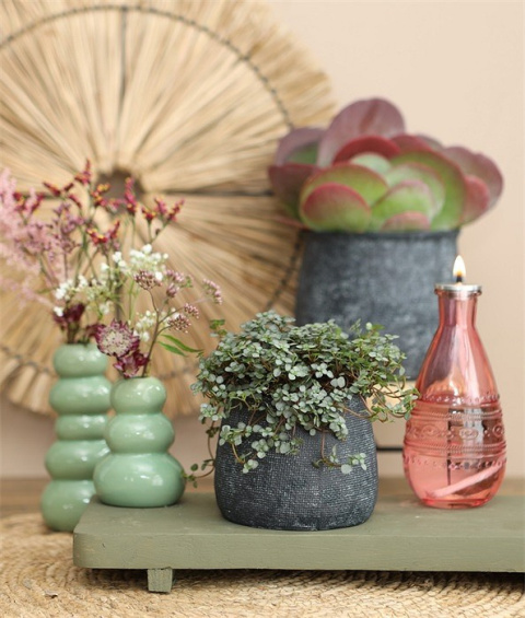 Osłonka doniczka ceramiczna Duke na kwiaty antracyt matowa