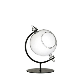Ozdobna szklana kula w kształcie globusa ozdobna świecznik
