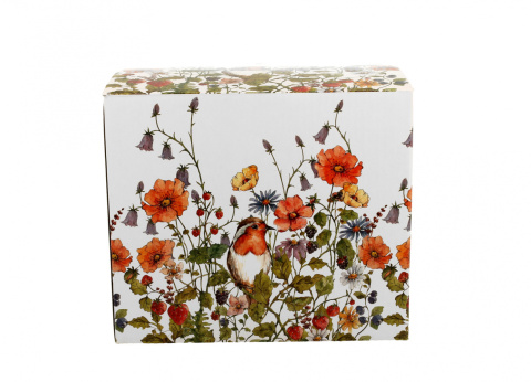 Ogromny kubek kubas porcelanowy jumbo wild bird kwiaty