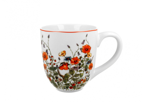 Ogromny kubek kubas porcelanowy jumbo wild bird kwiaty