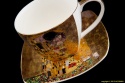 KLIMT POCAŁUNEK ZESTAW 6 FILIŻANEK + ŁYŻECZKI