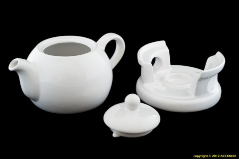 DZBANEK Z PODGRZEWACZEM 1 LITR BIAŁY PODGRZEWACZ