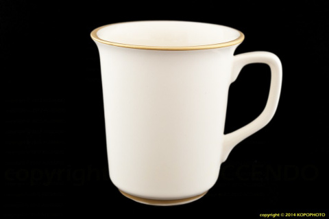 Duży kubek 450ml kremowy Mieroszów ceramika polska