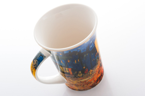 KUBEK PORCELANA CARMANI VAN GOGH KAWIARENKA NOCĄ