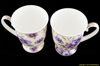 CARMANI 2 KUBKI PORCELANOWE BRATKI NA PREZENT