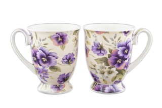 CARMANI 2 KUBKI PORCELANOWE BRATKI NA PREZENT