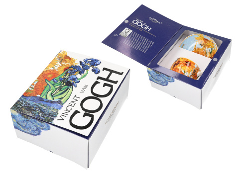 Komplet filiżanka ze spodkiem słoneczniki do kawy Carmani