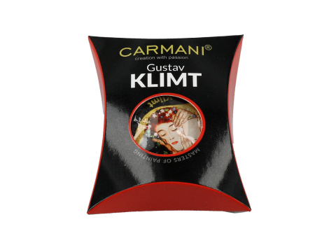 Magnes na lodówkę 3cm szklany do wieszania Klimt Pocałunek