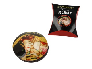 Magnes na lodówkę 3cm szklany do wieszania Klimt Pocałunek