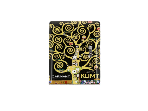 Magnes na lodówkę szklany do wieszania Klimt Drzewo życia