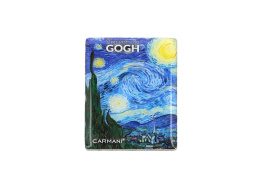 Ozdobny magnes na lodówkę szklany Van Gogh Gwiaździsta noc