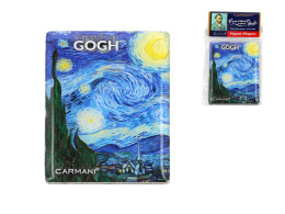 Ozdobny magnes na lodówkę szklany Van Gogh Gwiaździsta noc