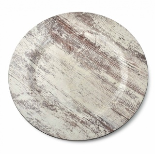 Ozdobna podkładka podtalerz Blanche okrągły drewno