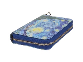 Portfel na zamek suwak Van Gogh Gwiaździsta noc carmani