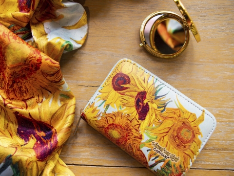 Portfel na zamek suwak Van Gogh Słoneczniki carmani