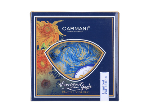Talerzyk szklana podkładka Carmani Gogh Gwiaździsta noc