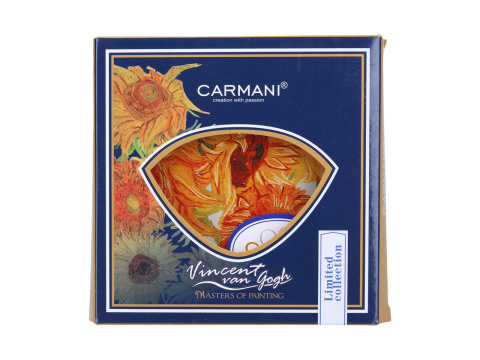 Talerzyk szklana podkładka pod kubek Carmani Gogh Słoneczniki
